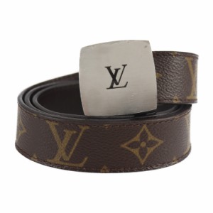 LOUIS VUITTON ルイ ヴィトン サンチュール LV カット M6888V ベルト 表記サイズ 85/34 モノグラムキャンバス ブラウン ビトン【本物保証