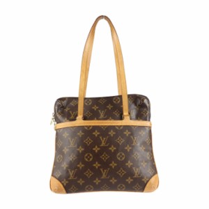 LOUIS VUITTON ルイ ヴィトン クーサンGM モノグラム M51141 ショルダーバッグ PVC レザー ブラウン ショッピングバッグ トートバッグ  