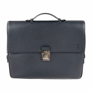 美品 LOUIS VUITTON ルイ ヴィトン ヴァシリPM タイガ M32640 ビジネスバッグ レザー ボレアル ネイビー系 2way ブリーフケース ショルダ