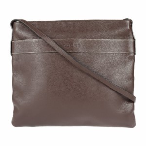 LOEWE ロエベ クロスボディバッグ ショルダーバッグ レザー ブラウン 大きめ マチなし【本物保証】