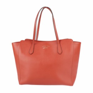 超美品 GUCCI グッチ スウィング 354397 トートバッグ レザー レッド ショルダーバッグ ラージ【本物保証】