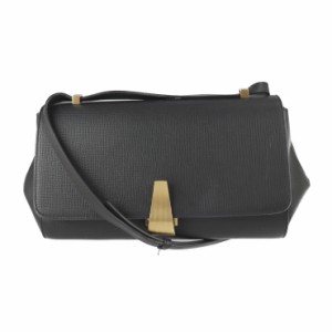 美品 BOTTEGAVENETA ボッテガヴェネタ ANGLE アングル パルメラート 576143 ショルダーバッグ カーフレザー ブラック クロスボディ【本物