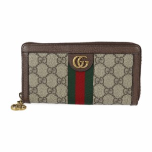 新古未使用展示品 GUCCI グッチ オフィディア GG ジップアラウンドウォレット DIY 604149 長財布 GGスプリームキャンバス レザー ベージ