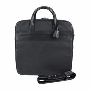 超美品 Dunhill ダンヒル 24 HOURS BAG WINDSOR ウィンザー L3K725A ビジネスバッグ PVC レザー ブラック 2WAY ショルダーバッグ【本物保