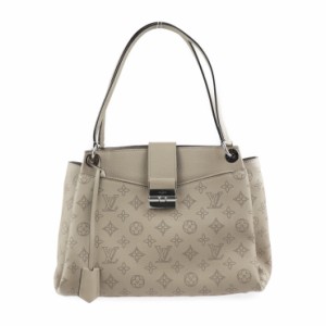 美品 LOUIS VUITTON ルイ ヴィトン セーヴル モノグラムマヒナ M41791 ハンドバッグ レザー ガレ ベージュ系 ショルダーバッグ トートバ