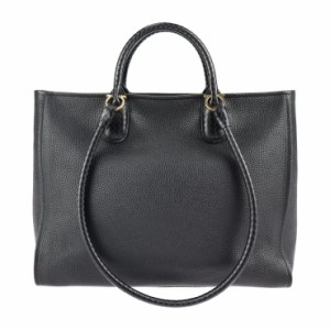 美品 Salvatore Ferragamo サルヴァトーレ フェラガモ GANCIO TOTE ガンチーニ 21 0914 トートバッグ レザー ブラック 2WAY ショルダーバ