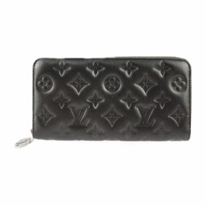 超美品 LOUIS VUITTON ルイ ヴィトン クッサン ジッピー ウォレット モノグラム M81763 長財布 ラムレザー アントラシット グレー系 ラウ