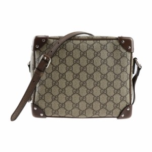 GUCCI グッチ GGスプリーム 626363 ショルダーバッグ レザー ベージュ クロスボディ スタッズ【本物保証】