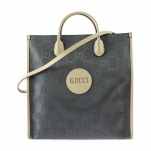 新品未使用展示品 GUCCI グッチ オフ ザ グリッド ロングトート Off The Grid 630355 トートバッグ ナイロン レザー グレー 2WAY ショル