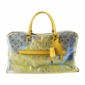 超美品 LOUIS VUITTON ルイ ヴィトン ウィークエンダー GM モノグラム パルプ M95735 ボストンバッグ コーティングキャンバス レザー ジ