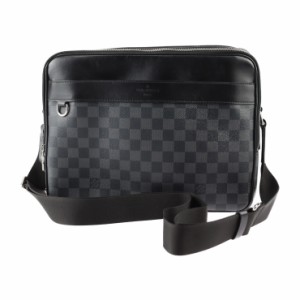 美品 LOUIS VUITTON ルイ ヴィトン トロカデロ メッセンジャーMM ダミエグラフィット N40088 ショルダーバッグ PVC レザー グレー ビトン