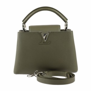 超美品 LOUIS VUITTON ルイ ヴィトン カプシーヌBB M57227 ハンドバッグ トリヨンレザー カーキ オリーブグリーン系 2WAY ショルダーバッ