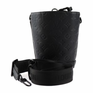 美品 LOUIS VUITTON ルイ ヴィトン ノエ スリング モノグラム シャドウ M82248 ショルダーバッグ カーフレザー ブラック ドローストリン