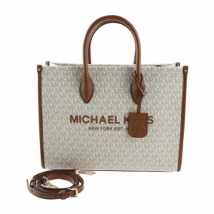 新品未使用展示品 Michael Kors マイケルコース MIRELLA MD EW TOTE 35F2G7ZT2B ハンドバッグ PVC レザー バニラ 2WAY トートバッグ ショ