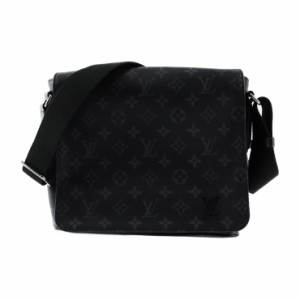 超美品 LOUIS VUITTON ルイ ヴィトン ディストリクトPM NV3 モノグラムエクリプス M46255 ショルダーバッグ PVC レザー ブラック メッセ