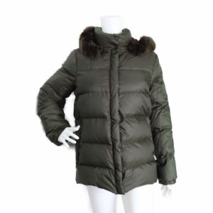 MONCLER モンクレール VALENTINE バレンタイン 49353/97/68959 ダウンジャケット 表記サイズ 00 ナイロン 羽毛 グリーン系 フード付き【