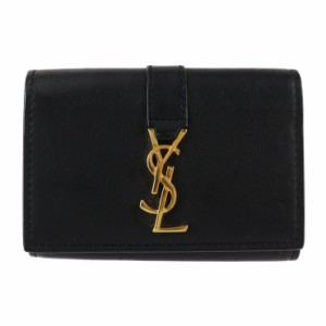 SAINT LAURENT PARIS サンローランパリ 6連キーケース 438963 キーケース レザー ブラック YSL ロゴ【本物保証】