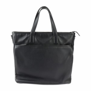 美品 PRADA プラダ 2WAY バッグ 2VG033 トートバッグ レザー ブラック ショルダーバッグ【本物保証】