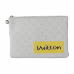 LOUIS VUITTON ルイ ヴィトン ジップド ポーチGM M68310 セカンドバッグ モノグラムエクリプス ライトグレー系 クラッチバッグ ビトン【