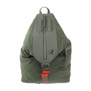 美品 LOEWE ロエベ CONVERTIBLE BACKPACK コンバーチブル バックパック B777W36X02 4160 リュック・デイパック ナイロン レザー カーキグ