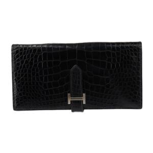 HERMES エルメス アザップ コンバイン 二つ折り財布 アリゲーター