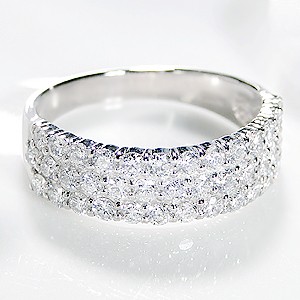 pt900 「SIクラス Hカラー」 「1.0ct」 ダイヤモンド パヴェリング ジュエリー 指輪 プラチナ pave 4月誕生石 ダイヤモンドリング