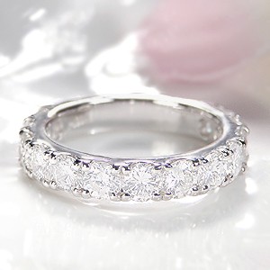 pt900 「Gカラー SIクラス Goodカット」 「2.5ct」 ダイヤモンド エタニティリング ジュエリー 指輪 プラチナ エタニティ 4月誕生石