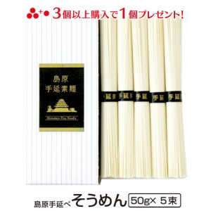 島原手延べそうめん（50g×5束）プチギフト 引越し挨拶ギフト のし対応