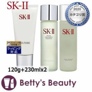 エスケーツー（SK-II／SK2） フェイシャルトリートメント ジェントルクレンザー ＋ エッセンス ＋ クリア ローションセット  120g+230mlx