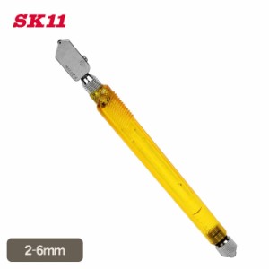 藤原産業 SK11 オイル超硬ガラス切  2-6mm用  NO.1 2-6MMﾖｳ  超硬ローラー 日研ダイヤ 高品質 ガラス 切り 安定 切断 使いやすい オイ