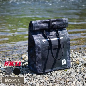 藤原産業 SK11 防水トートバッグ PVC 24L　　 SWP-TBﾒｲｻｲｸﾞﾚｰ  トートバッグ ツールバッグ 防水 ポケット付き キャンプ アウトド