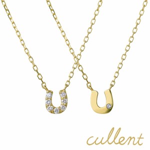 K18ダイヤモンドネックレス birth-horseshoe [ラッピング可] ネックレス ペンダント K18 18金 18k ダイヤモンド リバーシブル 馬蹄 ホー