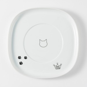 猫壱 ハッピーダイニング 食器トレーシングル 猫用 食器トレー 皿 電子レンジ対応 食洗機対応 