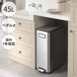 EKO JAPAN イーケーオージャパン エコフライ ステップビン 45L  ゴミ箱 おしゃれ ペダル 45リットル 縦型 ステンレス キャスター キッチ