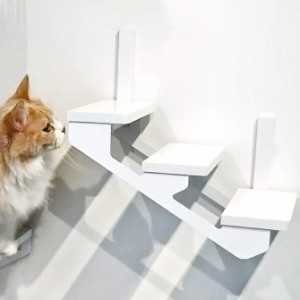 animacolle アニマコレ キャットラダー  キャットステップ 猫用 猫 ステップ 階段 シンプル おしゃれ 白 モノトーン 賃貸  