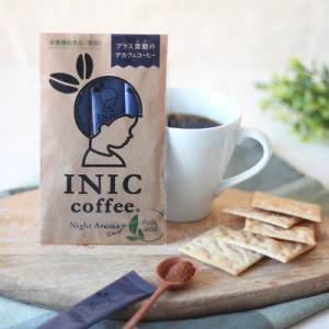 INIC coffee イニックコーヒー 葉酸入りデカフェコーヒー 3P  インスタントコーヒー デカフェ コーヒー 妊婦 インスタント おしゃれ 葉酸