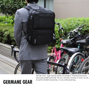 GERMANE GEAR 3way2層式ビジネスバッグ /男性用/メンズ/ブリーフケース/リュック/ナイロン/B4/多機能/パソ