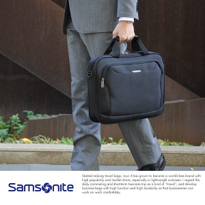 Samsonite サムソナイト ラージ メンズ ビジネスバッグ XENON3 Laptop Shuttle 15  ブリーフケース 丈夫 ナイロン ショルダー B4 通勤  