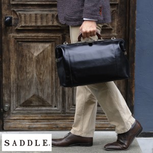 SADDLE 牛革ダレスボストンバッグ 木製ハンドル  男性用 メンズ ダレスバッグ 革 本革 レザー 日本製 A4 ショルダー