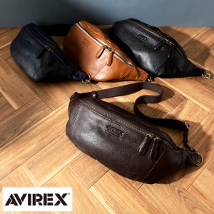 AVIREX BULTO レザー ボディバッグ 【送料無料】