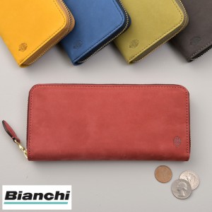 Bianchi brina ヌバック ラウンドジッパー 長財布 