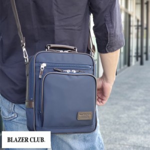 BLAZER CLUB 高密度ツイルナイロン 縦型 BOX型 ショルダーバッグ 【送料無料】