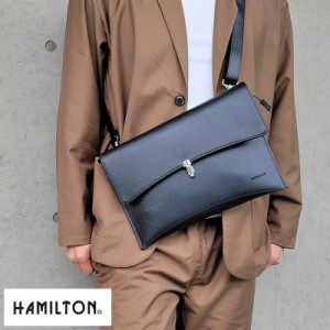 HAMILTON サフィアーノ 2way フラップ クラッチ ショルダーバッグ 【送料無料】