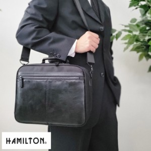 HAMILTON 2way Box型 横型ショルダーバッグ 【送料無料】