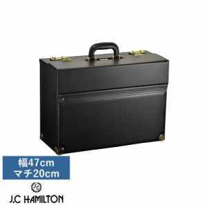 J.C HAMILTON 合成皮革 パイロットケース 幅47cm×マチ20cm 【送料無料】
