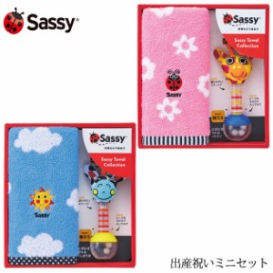  Sassy サッシー 出産祝いミニセット GFSA7202 出産祝い ギフトセット タオル おもちゃ 男の子 女の子 