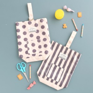 OCEAN＆GROUND オーシャンアンドグラウンド  シューズBAG DOT＆STRIPES  シューズバッグ シューズケース