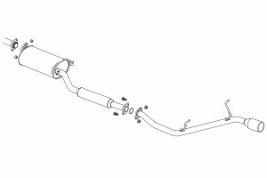 納品先限定 FUJITSUBO フジツボ A-S マフラー CV5W デリカ D:5 2.4 2WD・4WD H19.1〜R1.12 350-30731