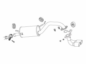納品先限定 FUJITSUBO フジツボ レガリスK マフラー MH23S ワゴンR FTリミテッド 2WD H20.9〜H21.9 450-80284