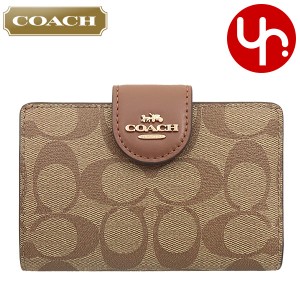 コーチ COACH  財布 二つ折り財布 FC0082 C0082 カーキ×サドル2 アウトレット レディース プレゼント ギフト 人気 ブランド おすすめ 女